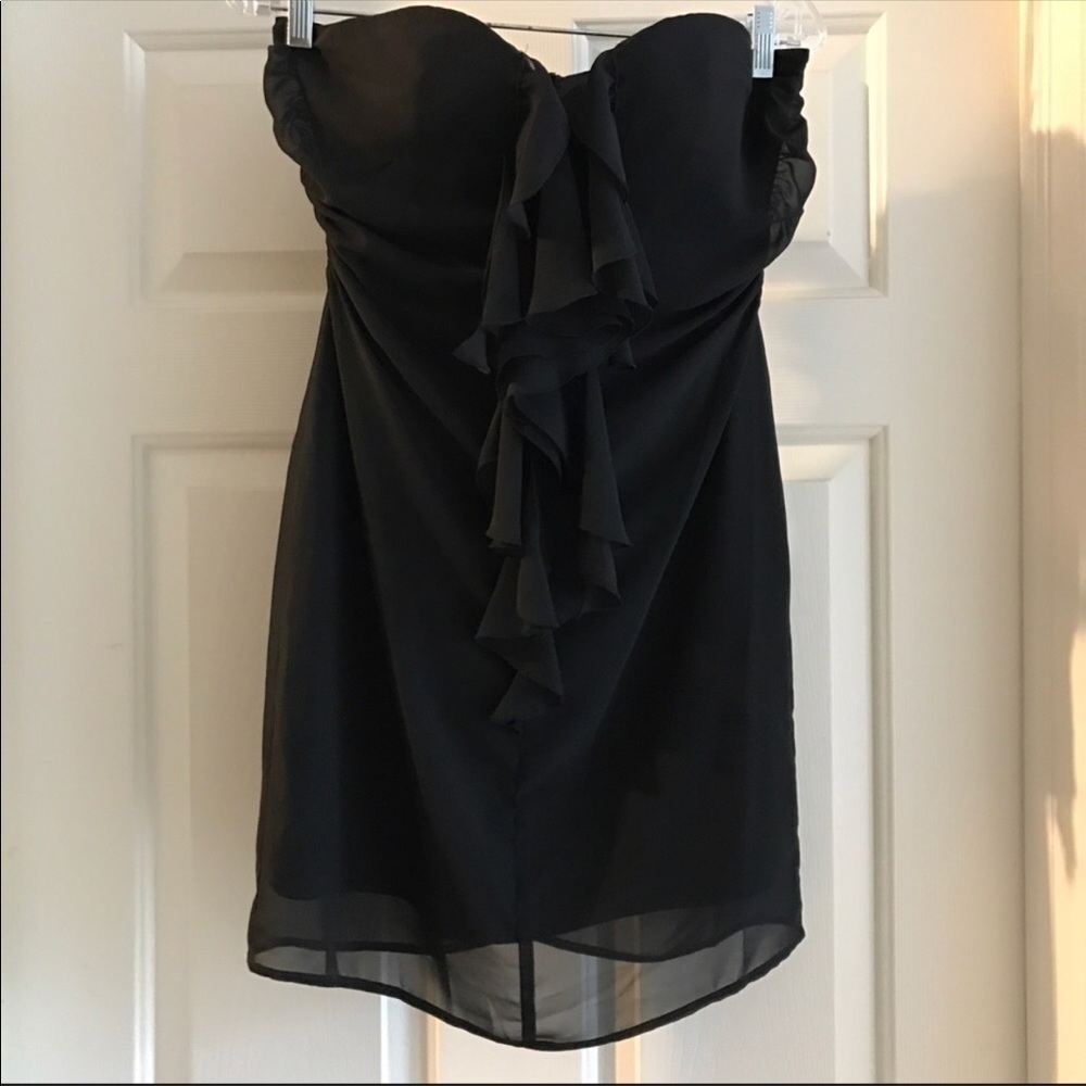 New guess strapless ruffle dress - Picture 6 of 7